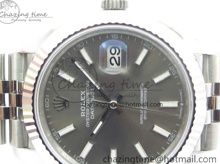 0102 New DateJust 41 126334 ARF 1:1 Best Edition 904L Steel Gray Dial on Jubilee Bracelet A2824 V Durable 3119